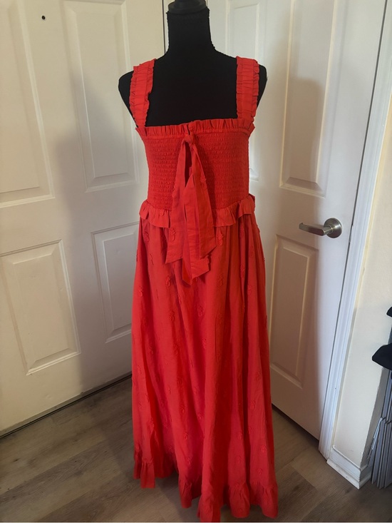 FARM Rio Dresses & Skirts - FARM Rio Red Ruffled Maxi Dress